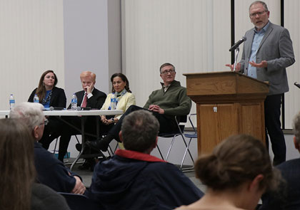 Moderator and panel members for Institute for Religious Liberty 