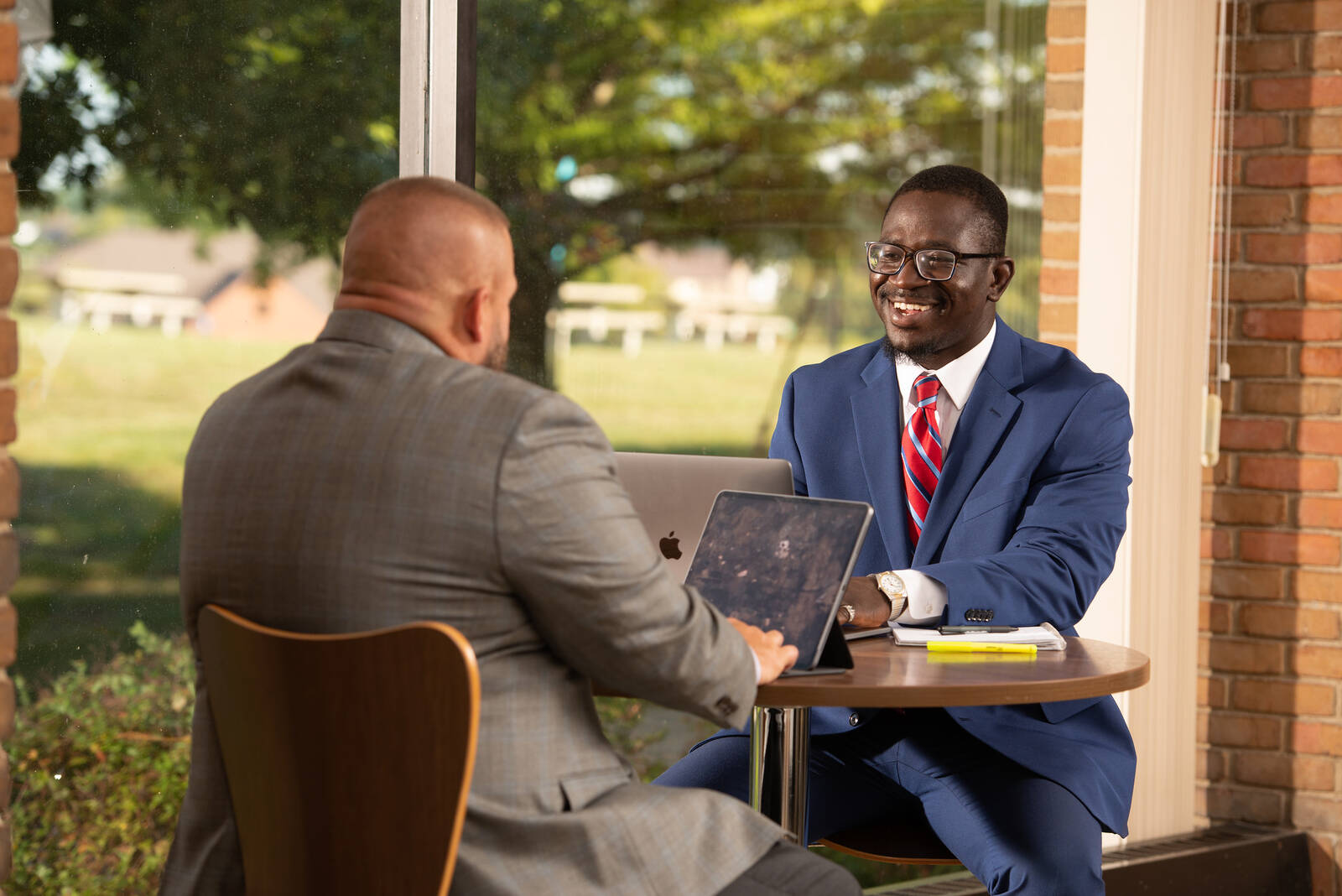 meeting with laptops